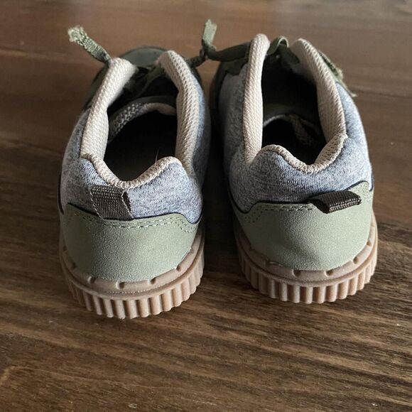 Carter's Olive Green Elastic Lace Sneakers Boys' 13 - Picture 5 of 12